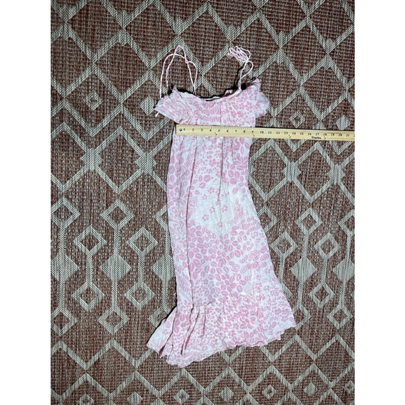 Antik Batik Pink Floral Ruffle Tiered Detail Strappy Sundress Size XS - Picture 6 of 7